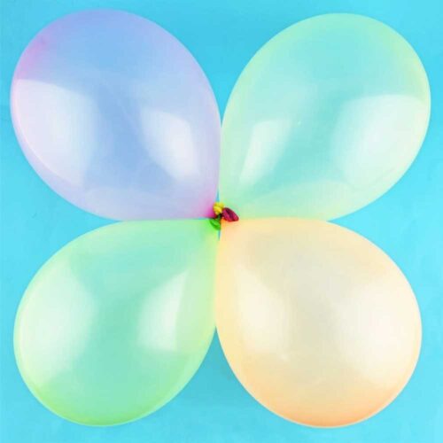 Neon Luftballons Mehrfarbig Details