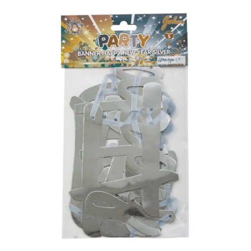 Banner Happy New Year Silver packaging