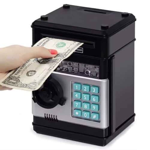 Digitaal spaarvarken bij geldautomaat