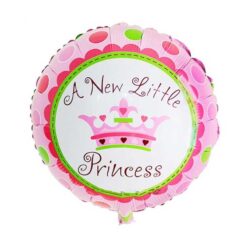 Folieballon en ny lille prinsesse