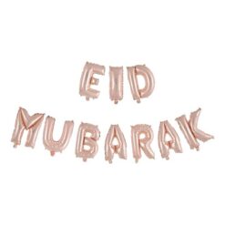 Balloon garland Eid Mubarak Rose Gold