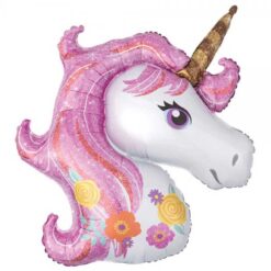 Foil balloon Unicorn Pink 45x30cm