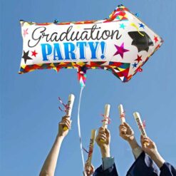 Folienballon Graduation Party Pfeil Studenten