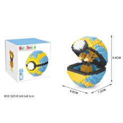 Pokémon Ball Doduo Nanoblock Kit grootte