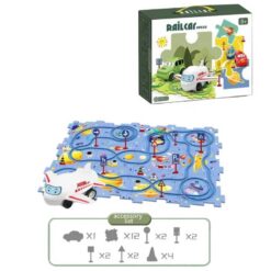 Rail Car Puzzle Mat med bilspor Space