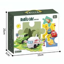 Rail Car Puzzle Mat with Car Tracks Box size