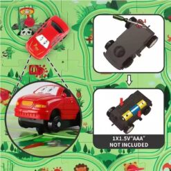 Rail Car Puzzle Mat with Car Track Details 3