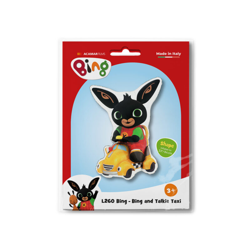 Folieballong Bing and Talkie Taxi Form - Bild 2