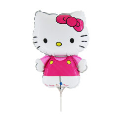 Folieballong Mini Hello Kitty Fuxia