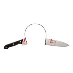 Diadem med kniv – läskig och rolig Halloween-accessoar. Perfekt för maskerader, temafester och Halloween för en hög skrämselfaktor!