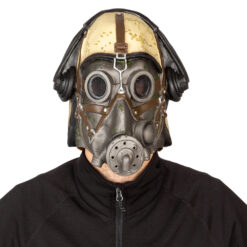 Gasmask Latexmask i flexibel latex med realistiska ventiler och remmar. Täcker hela ansiktet, one size för vuxna. Perfekt för Halloween, maskerader och postapokalyptiska teman.