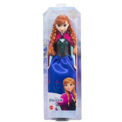 Disney Frozen Core Anna Frozen 1 – ställbar Anna-docka i sin ikoniska resestil med cape, kjol och skor. Perfekt för barn från 3 år att återskapa Frost-äventyr.