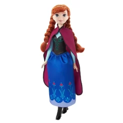 Disney Frozen Core Anna Frozen 1 – ställbar Anna-docka i sin ikoniska resestil med cape, kjol och skor. Perfekt för barn från 3 år att återskapa Frost-äventyr.