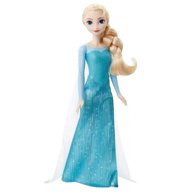 Disney Frozen Core Elsa Frozen 1 – ställbar Elsa-docka i sin ikoniska outfit från Frost. Inkluderar cape, kjol och skor. Perfekt för barn från 3 år.
